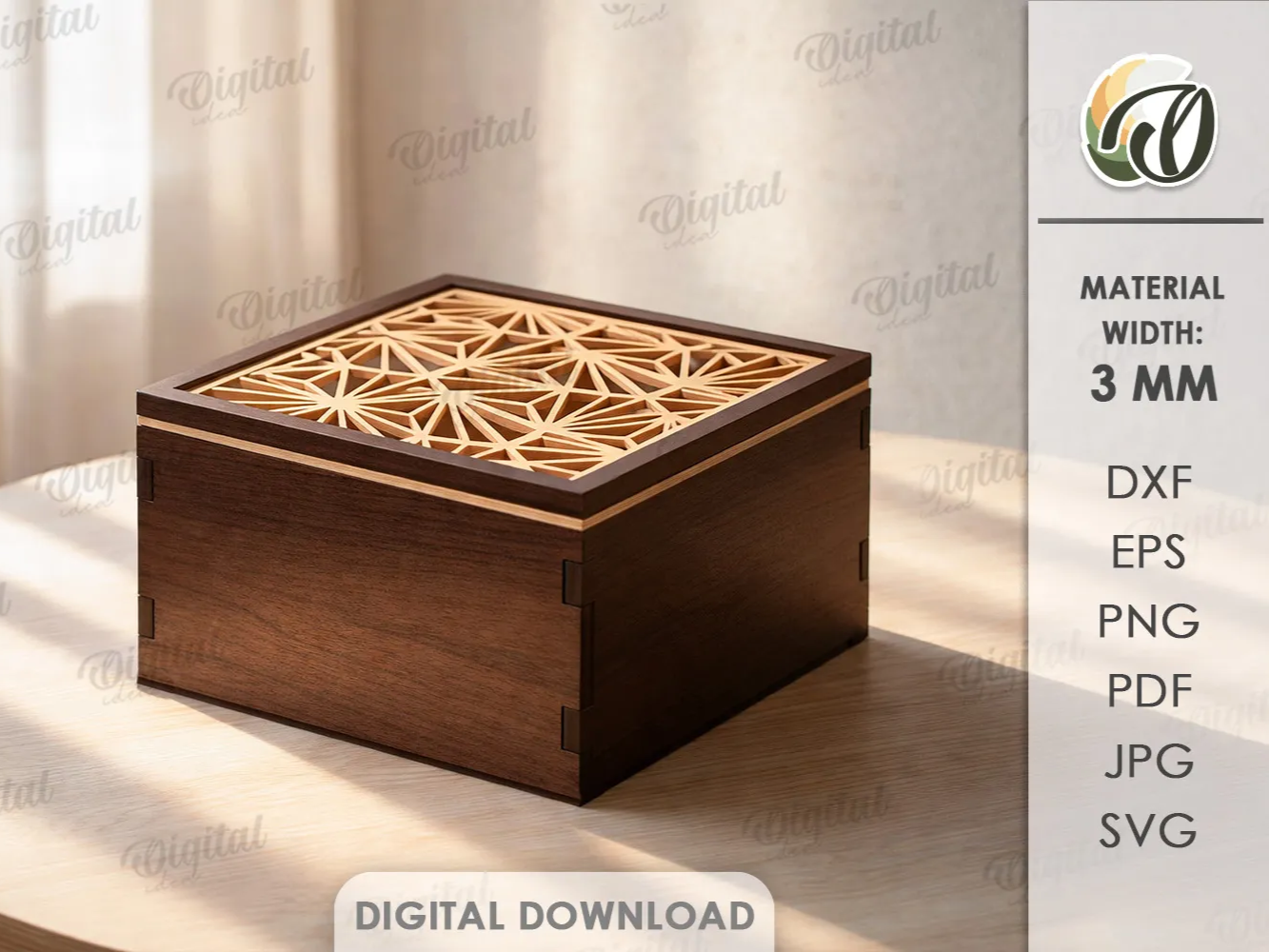 Modern Geometric Jewelry Box gift box design
