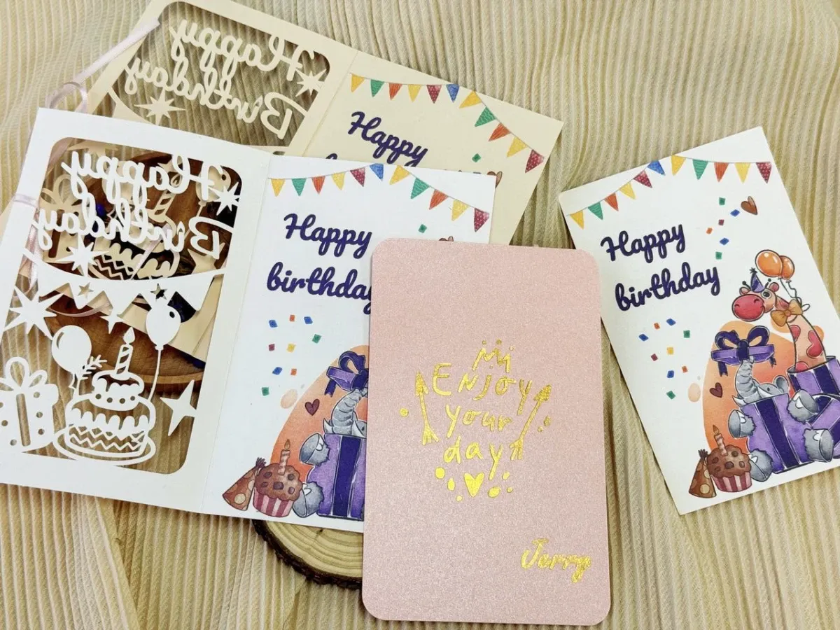 Greeting Card Elephant birthday card design