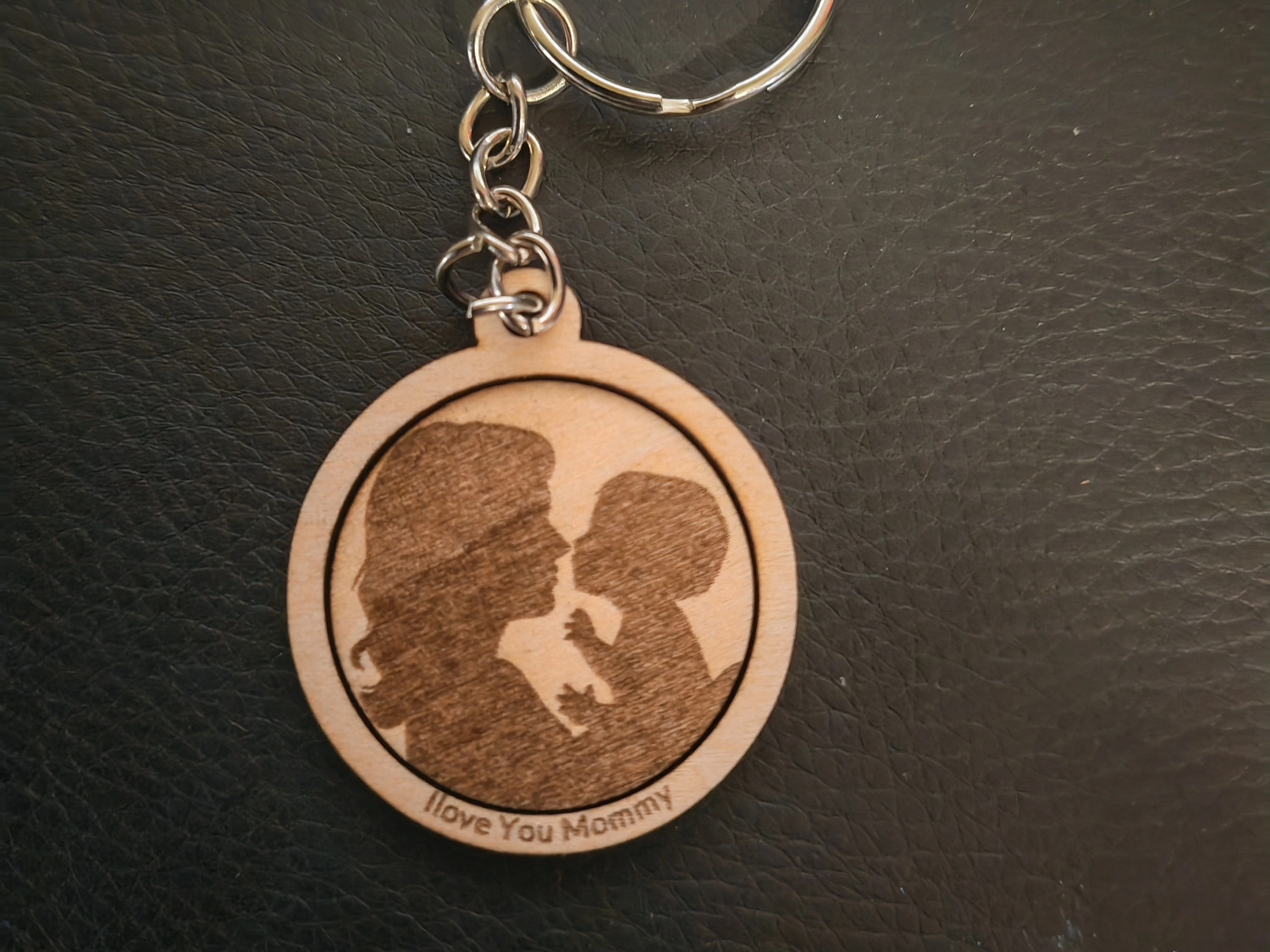 I Love You Mommy Keychain wood keychain idea