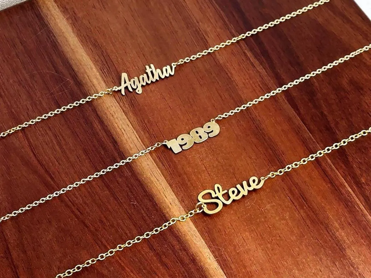 How to make a metal name necklace laser engraved personalized idea