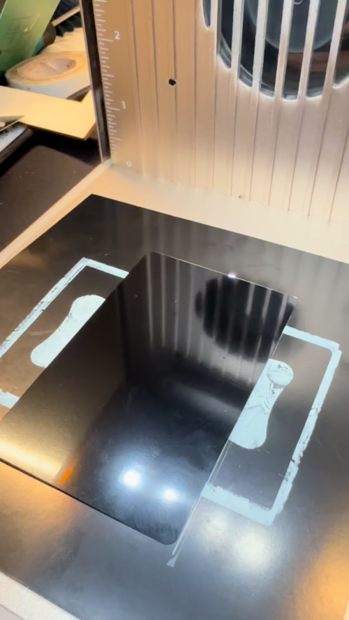 [Laser cut and engrave] Laser Engraved Viking King Playing Card Metal Art