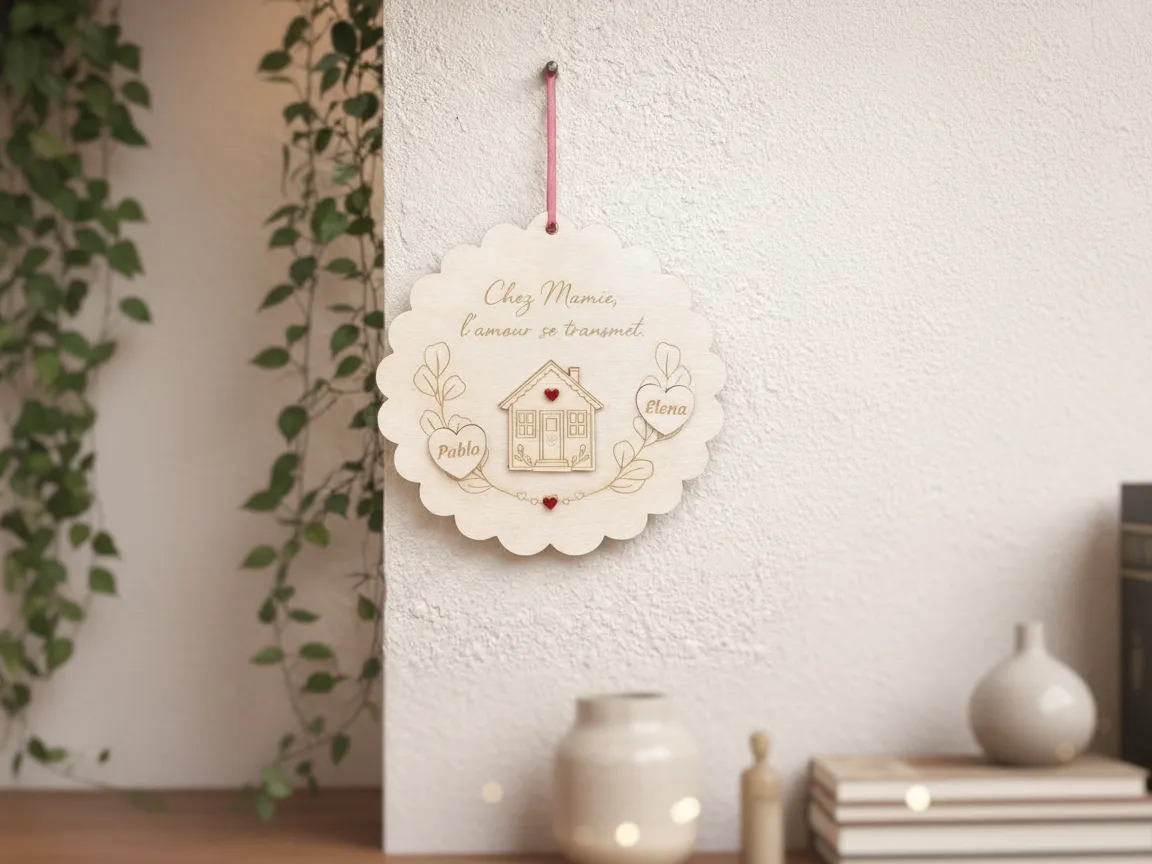 "Chez Mamie" Rustic Wall Sign gift design