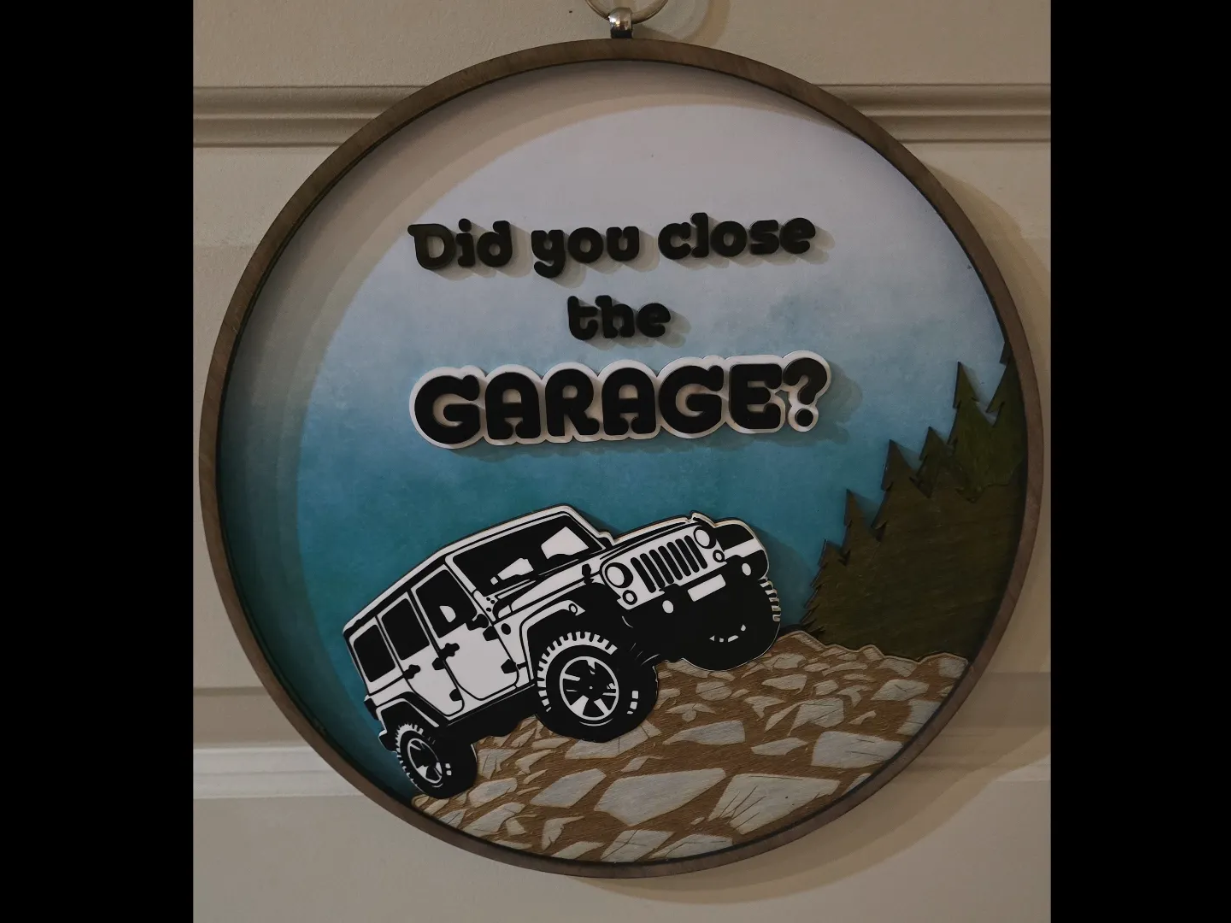 4x4 Door Sign retirement gift for men idea