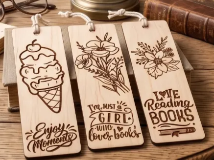 Simple Wooden Bookmark bookmark design