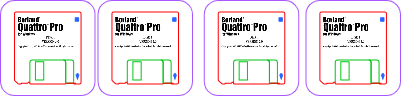 Quattro Pro Floppy Disk Coasters.xcs