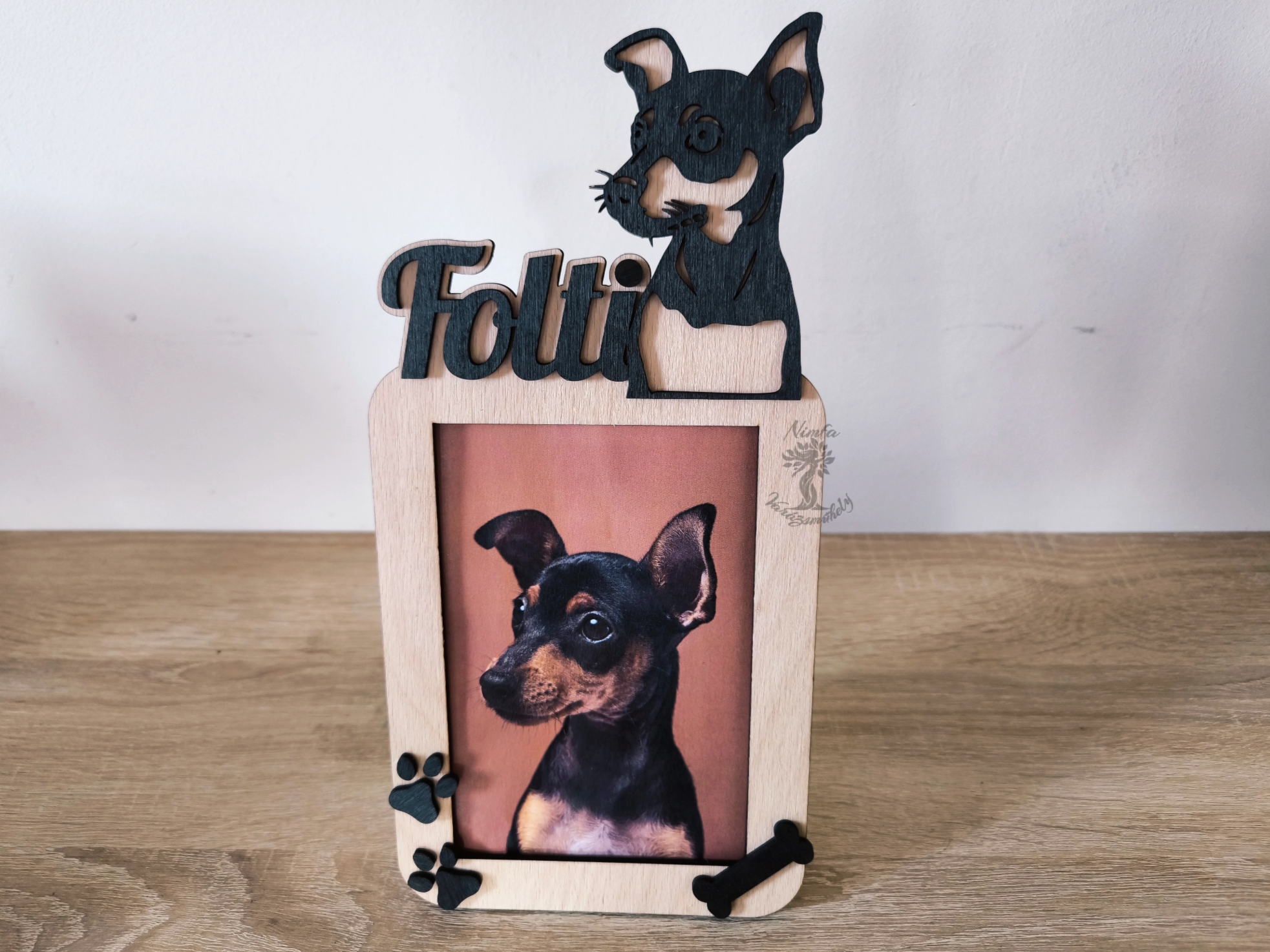 Personalized Dog Photo Frame with Pet Portrait Graphic photo frame design