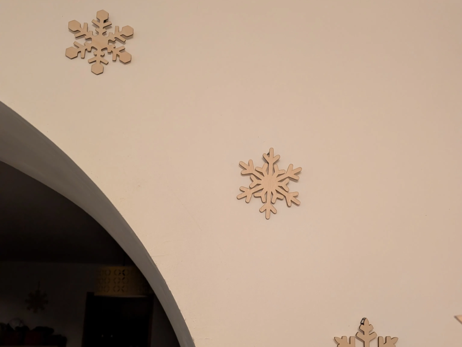Laser cut hanging snowflake window Christmas decorations