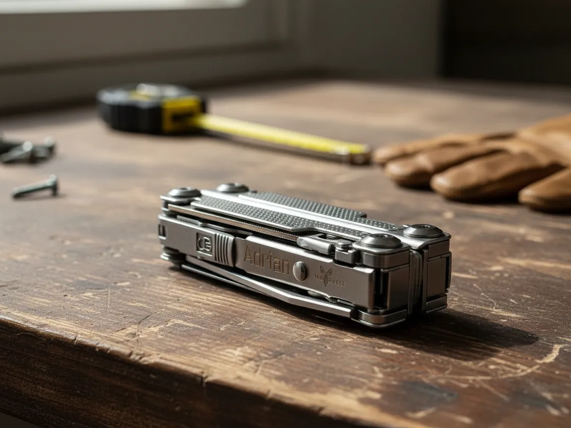 Engraved Stainless Steel Personalized Multi-Tool Pocket Knife personalized gift for him idea