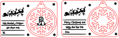 Christmas card with ornament.xcs