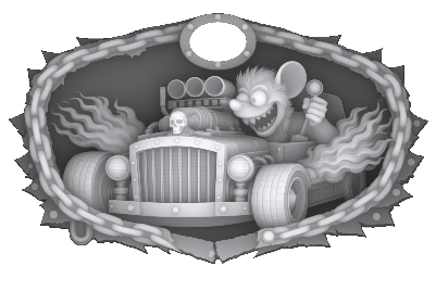 Rat Rod with Rat FInk keychain keyring | Free Files - Atomm
