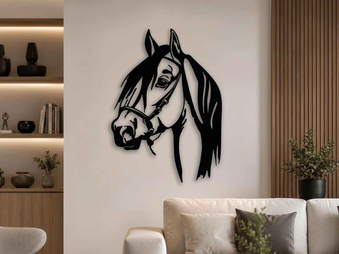 Equestrian Horse Portrait SVG XCS