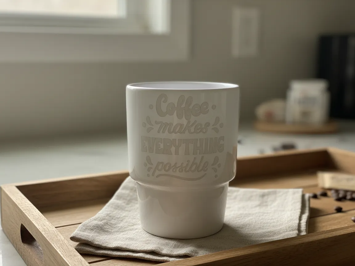 "Coffee Makes Everything Possible" Ceramic Mug gift design