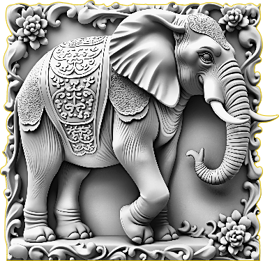Elephant 3D illusion.xcs