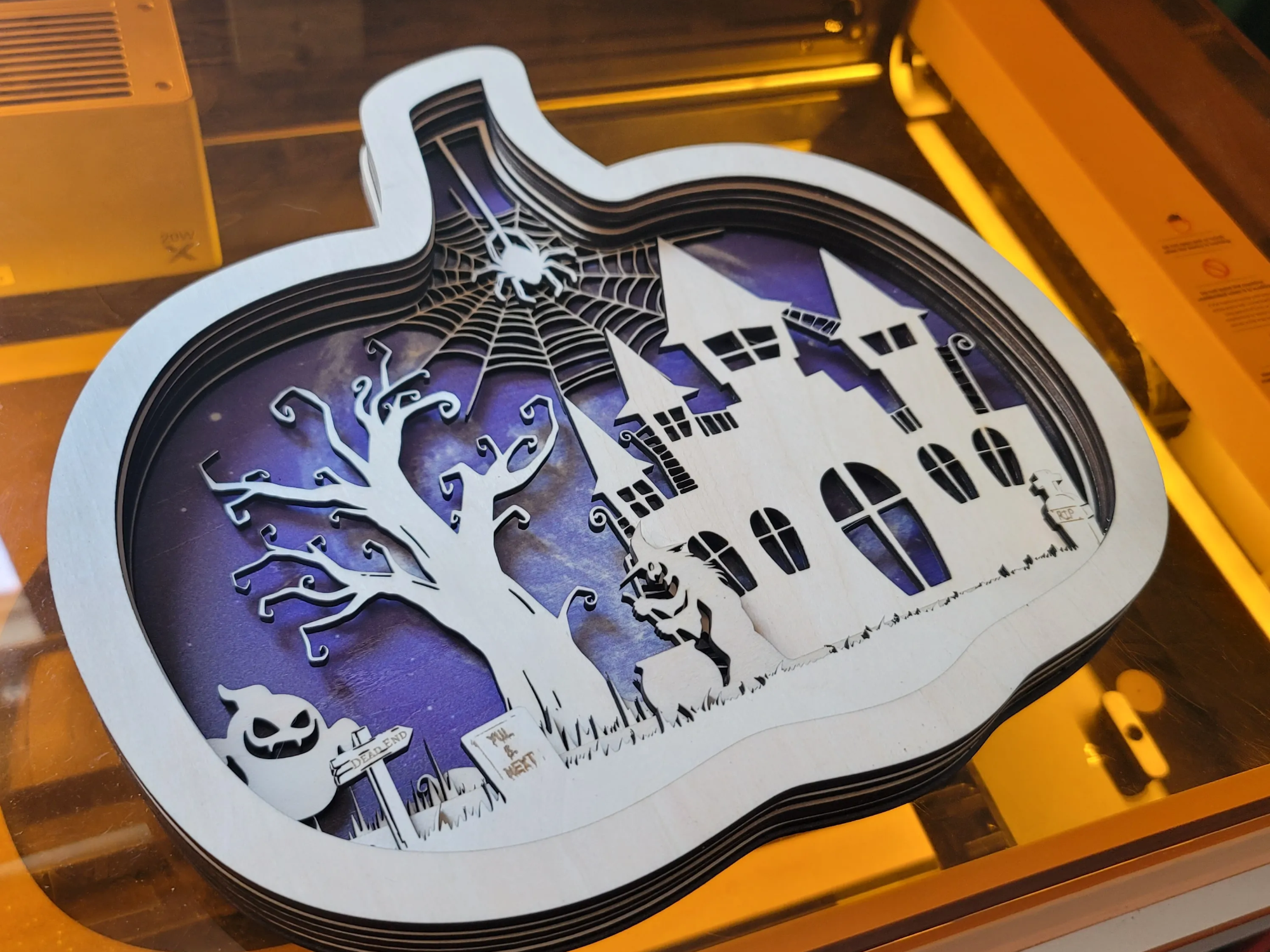 Tema zucca di Halloween 3D M1 Ultra - vero progetto zucca Atomm