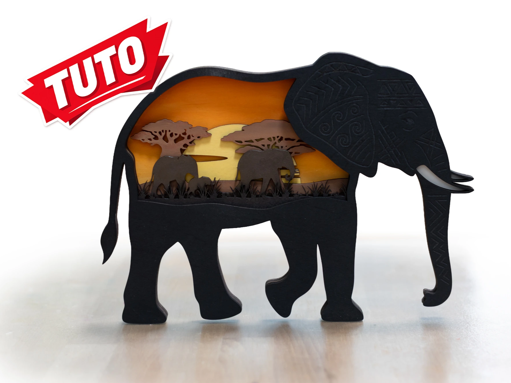 Tutoriel - réaliser une silhouette animale avec un paysage à l ...