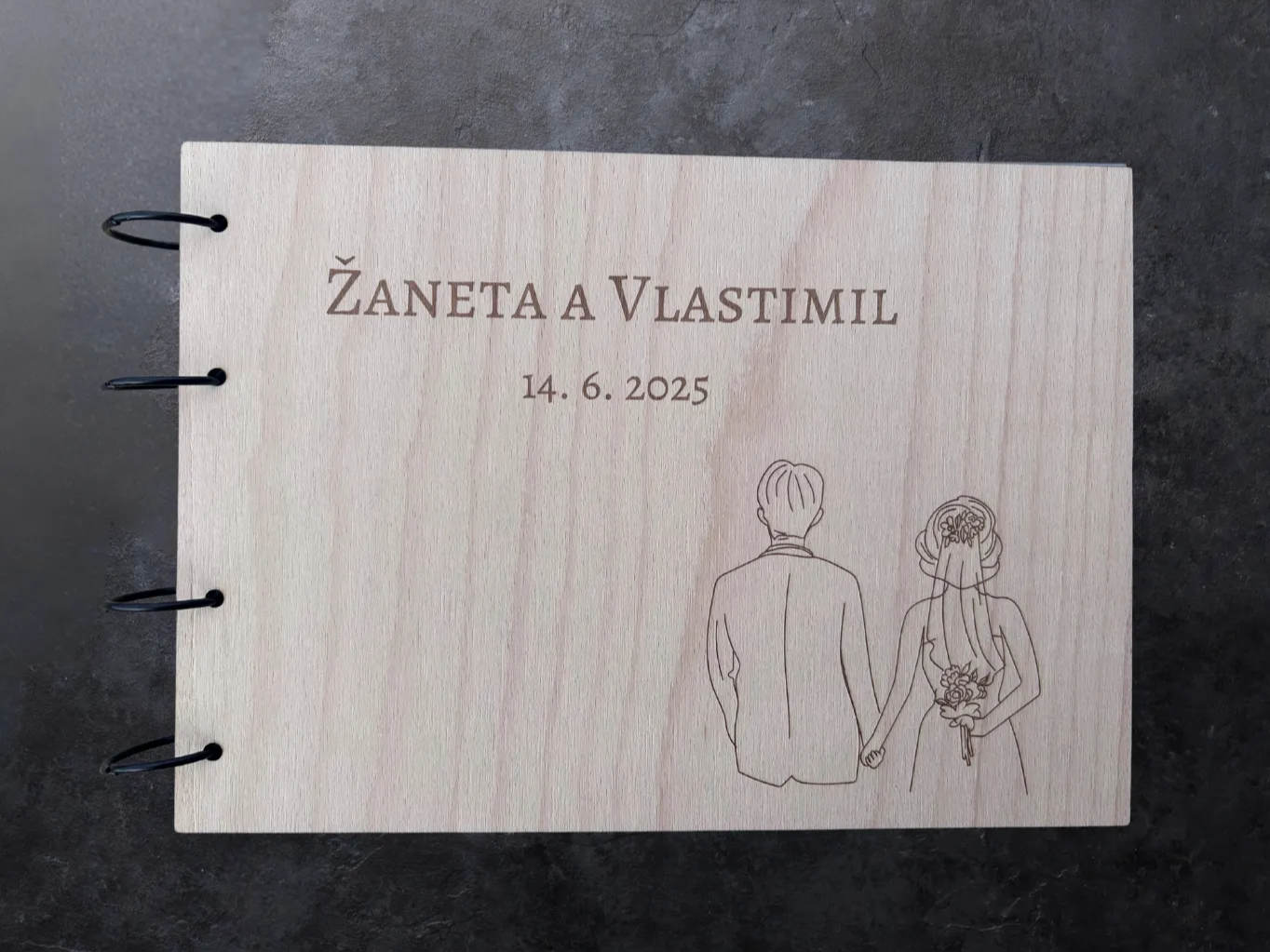 Wooden Wedding Photo Album wedding gift design