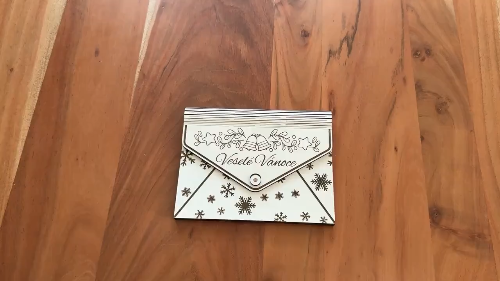 [Laser cut and engrave] Laser Cut Wedding Envelope