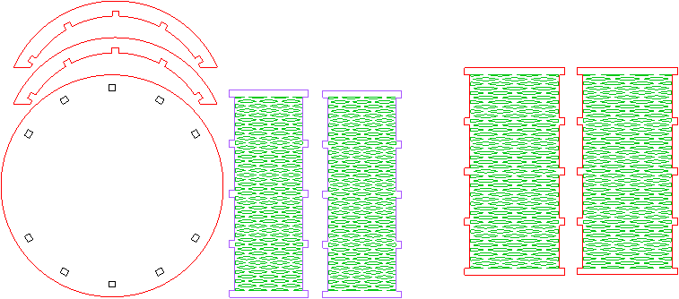 Coaster holder round diamond.xcs