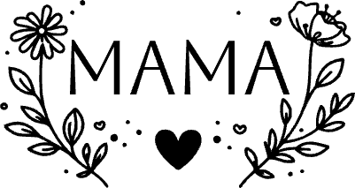 Mama Schlüsselanhänger mit Blumen.xcs