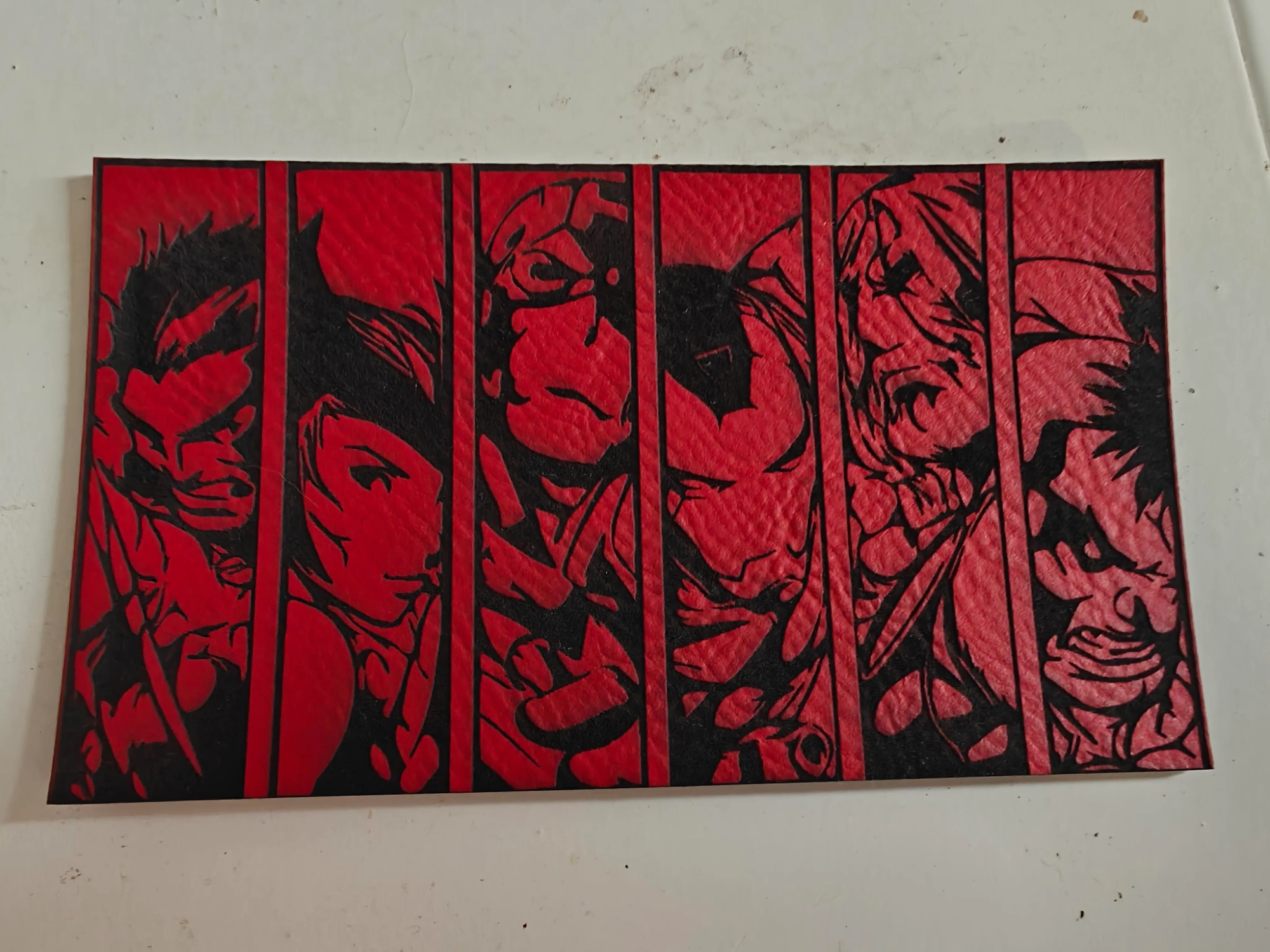 Marvel character collage wall art design