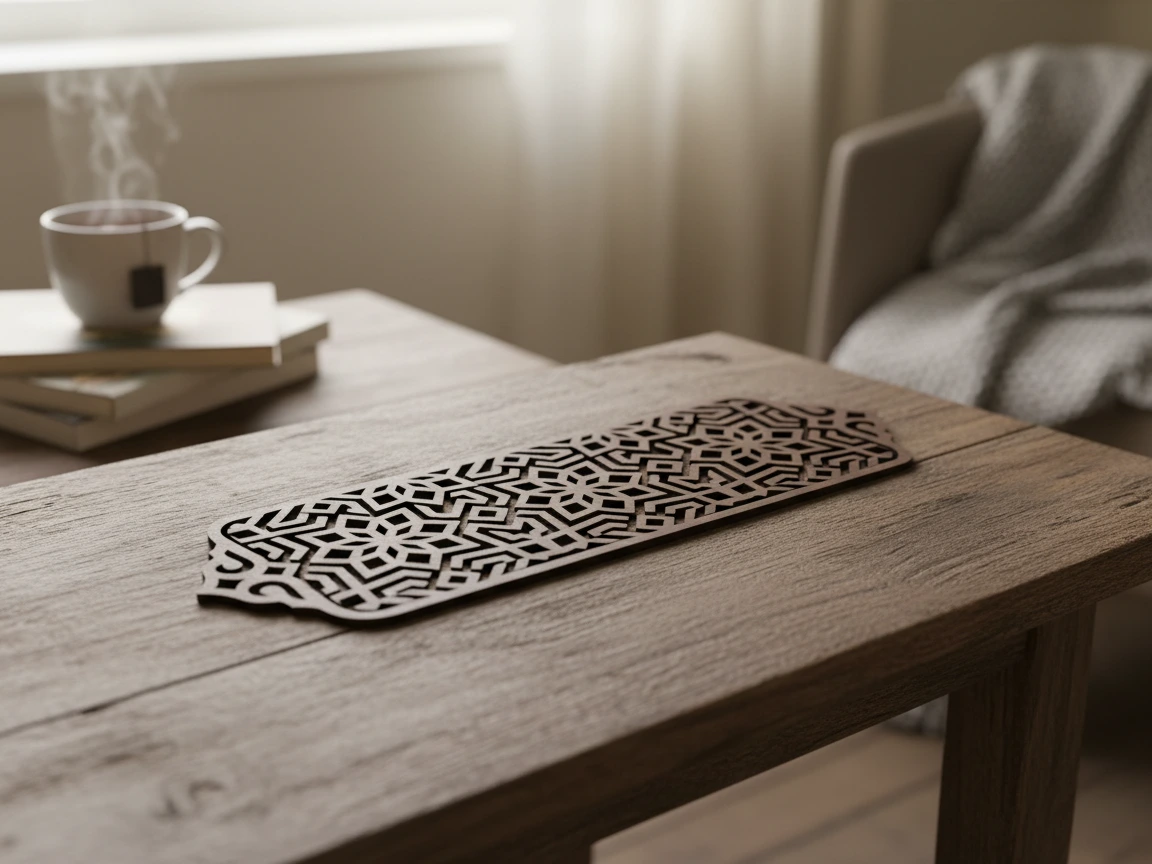 Geometric Cutout Table Runner dining table decor and centerpiece idea