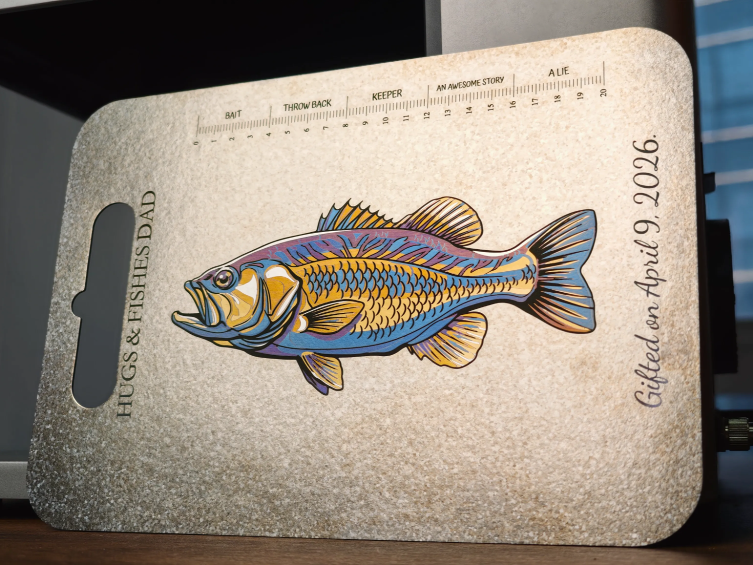 Titanium Cutting Board with Color Engraving cutting board design