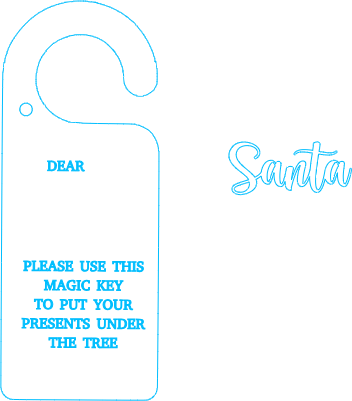 Santa Key Door Hanger.xcs