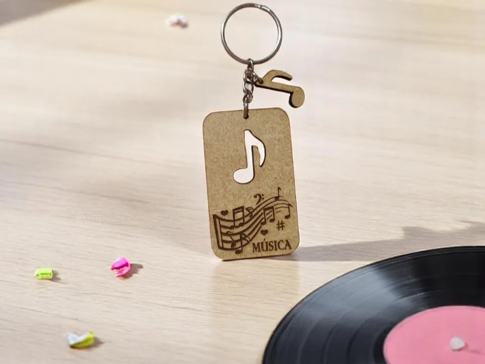 Music Teacher Keychain christmas gift for teacher design