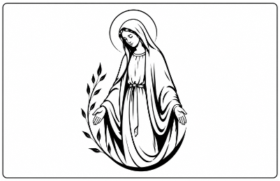 vierge marie avec laurier.xcs