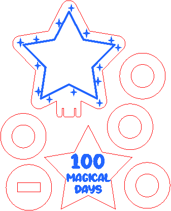 The 100th Day of School Pencil Topper 9.xcs