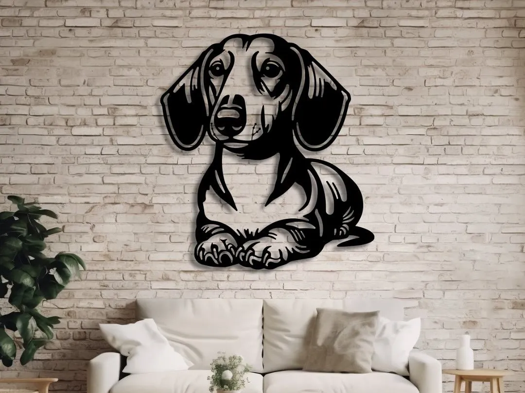 Metal Wall Art Dachshund Dog Decor metal wall art design