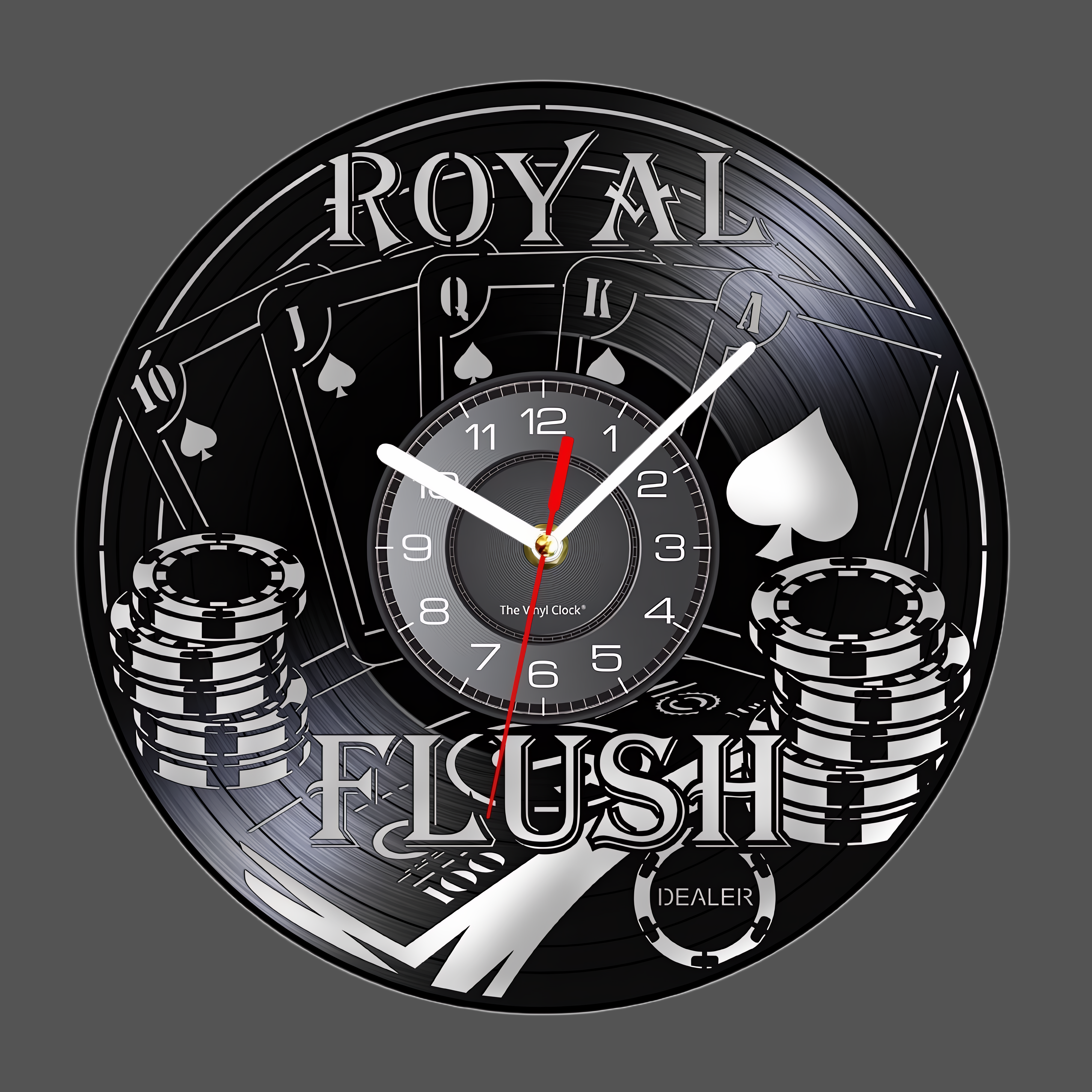 Royal Flush Poker Wall Clock wall clock design