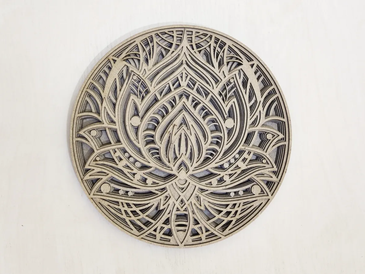 Multilayer Mandala Lotus mandala craft idea