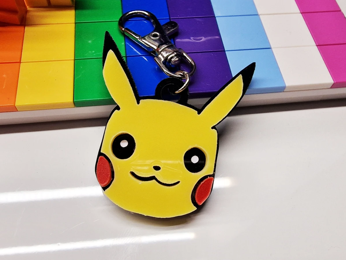Pikachu Acrylic Keychain pokemon keychain idea