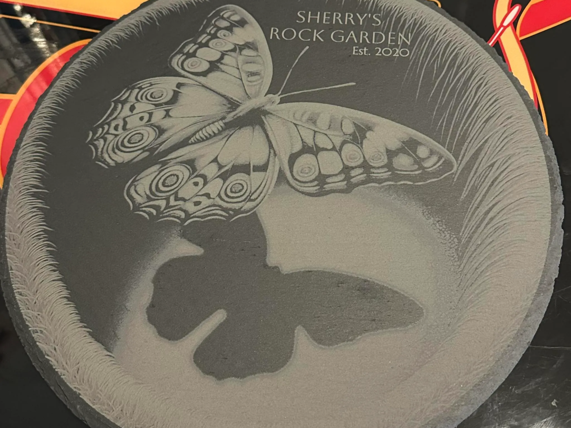3D Butterfly Garden Plaque gift design