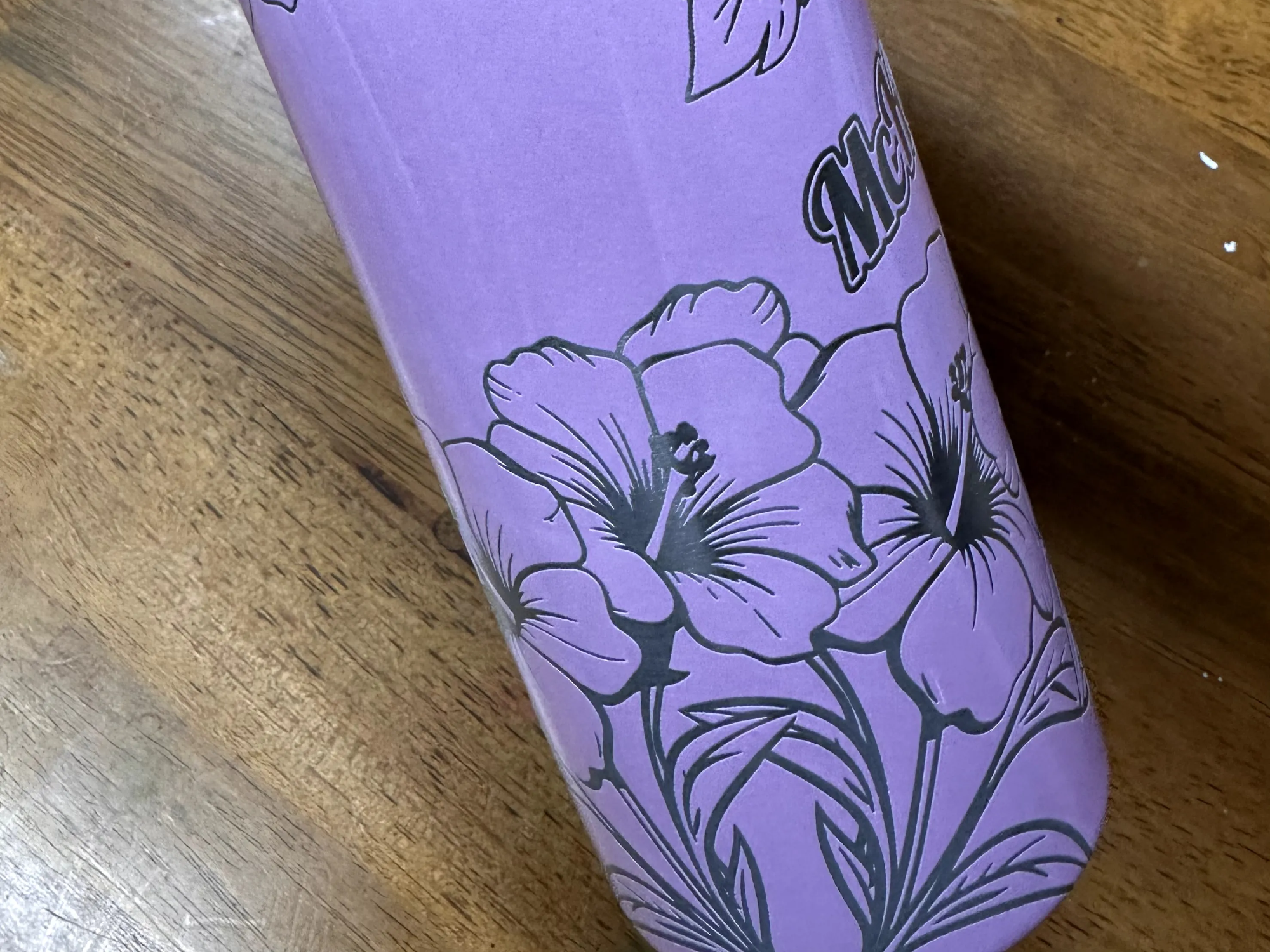 Gobelet isotherme de 590 ml gravé d'hibiscus idée de cadeau d'anniversaire pour sa femme