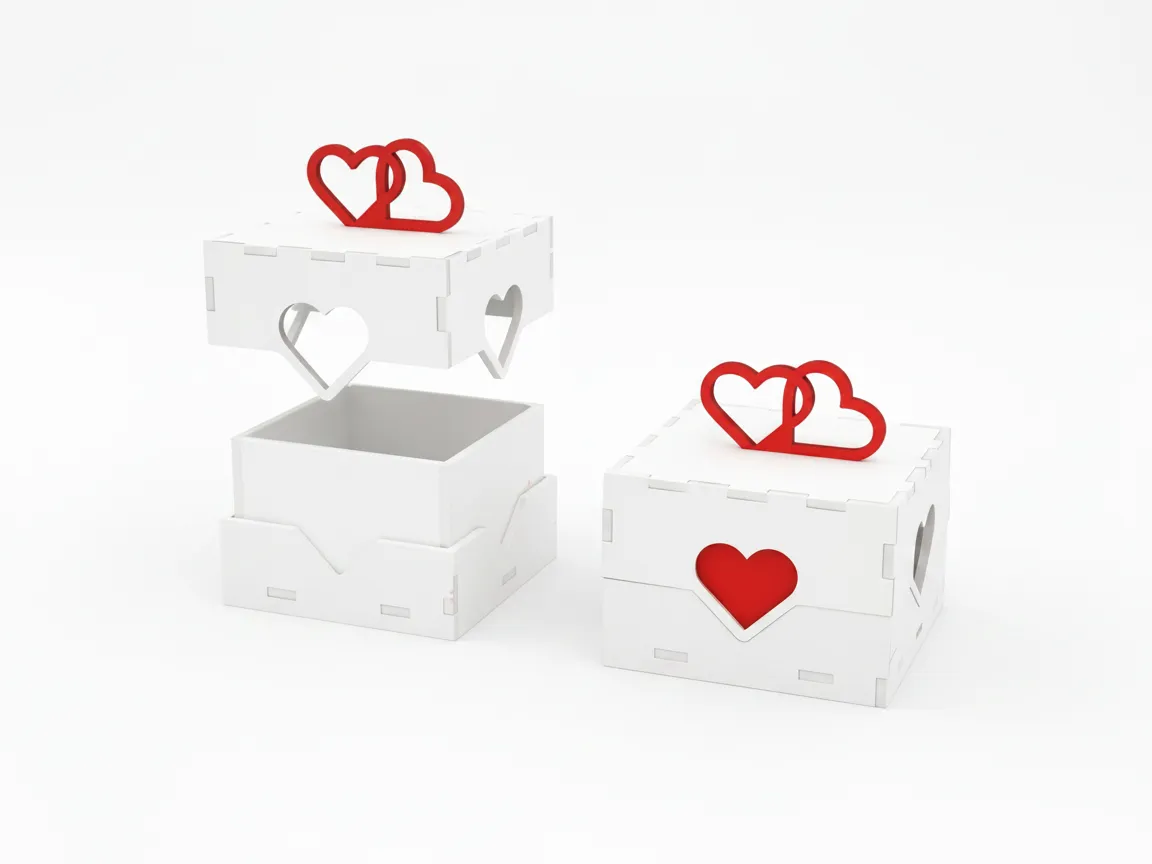 Hearts Wedding Ring Box jewelry gift box idea