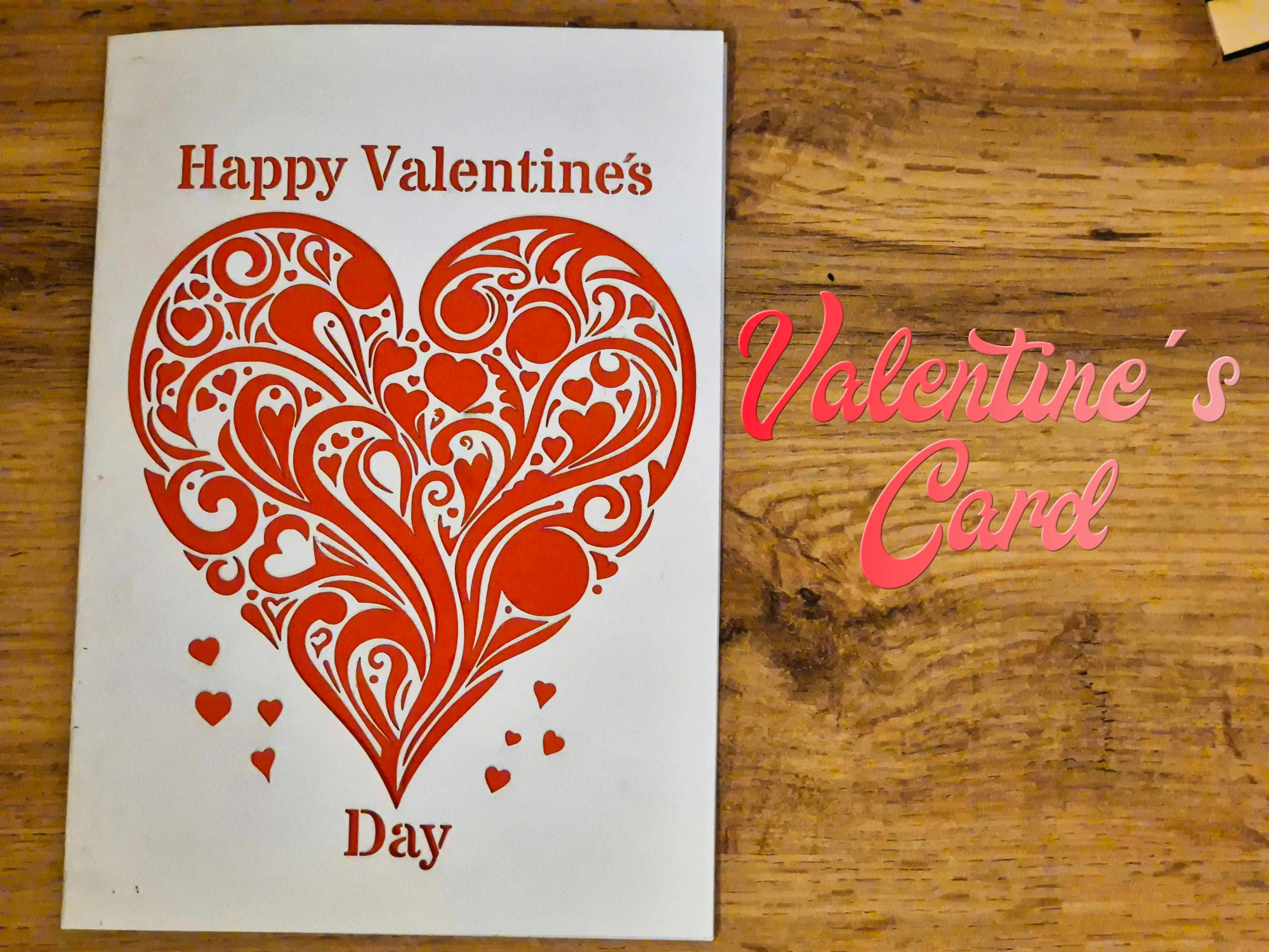 AI-Created Happy Valentine's Day Card birthday card design