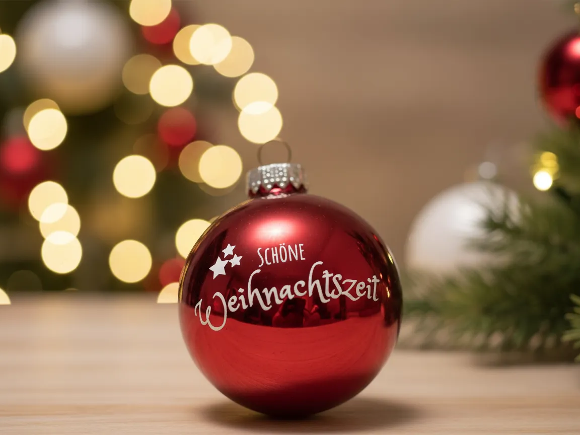 Weihnachtskugel Glas