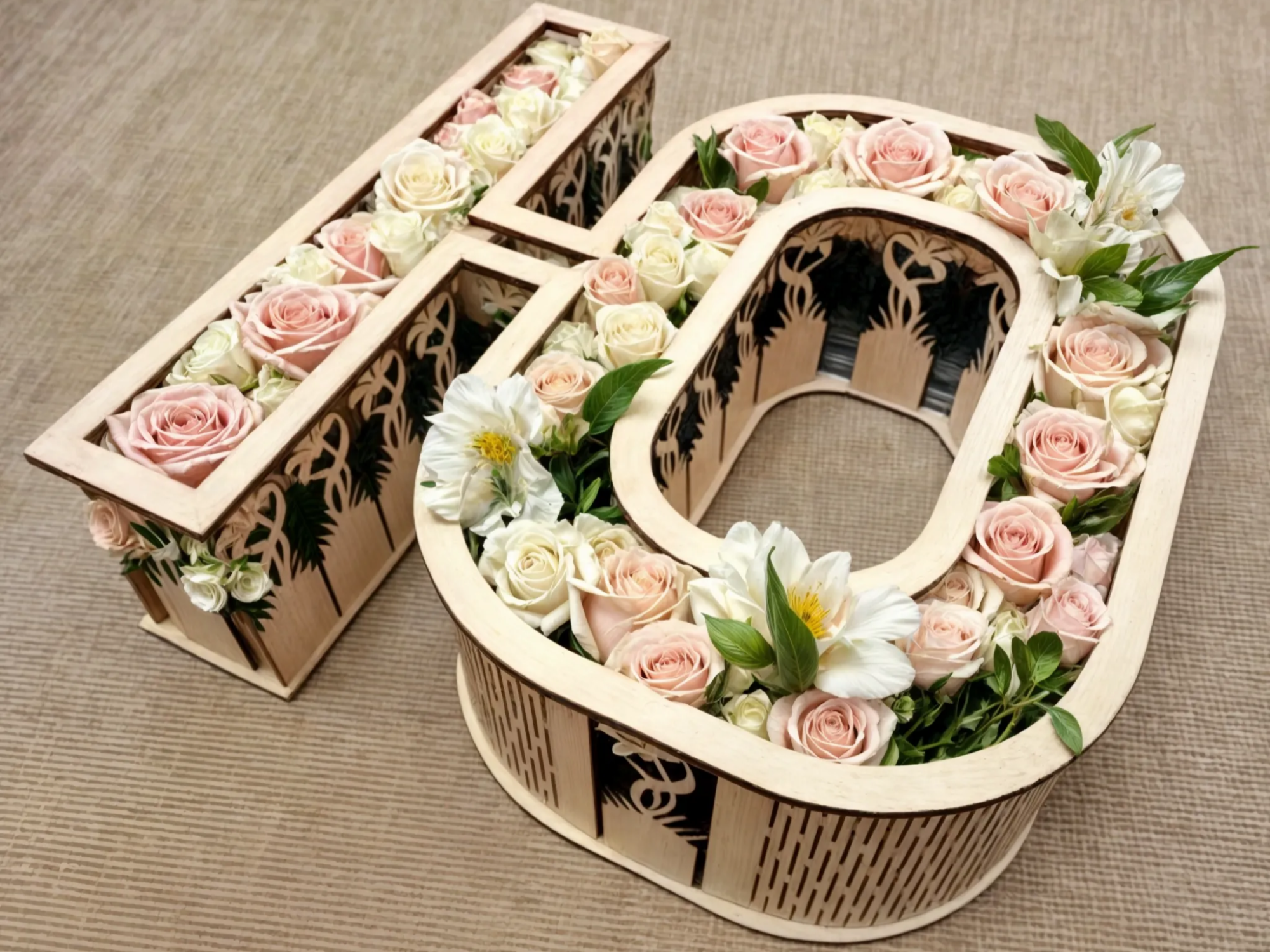 10주년 결혼기념일 장식 기념일 선물 디자인