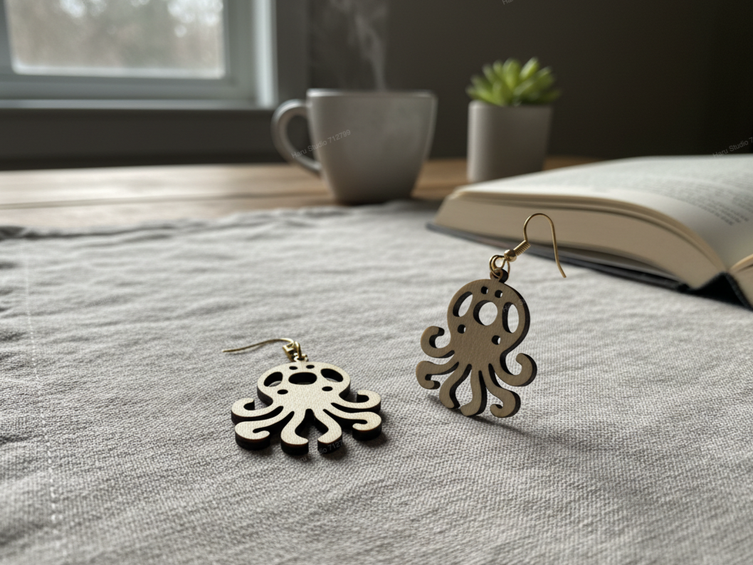 Octopus Shape Dangle Earrings earring design