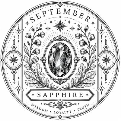 September Sapphire Birthstone Coaster | Free Files - Atomm