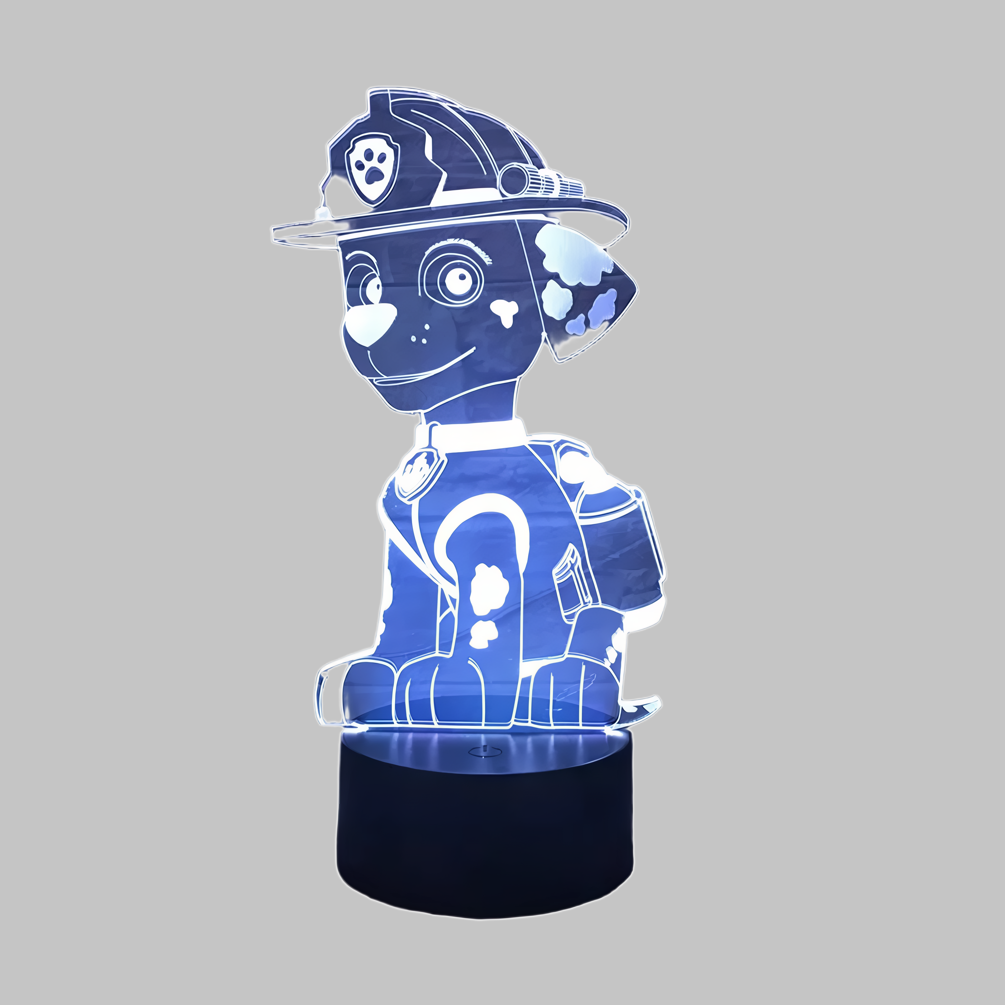 Laser Cut Paw Patrol 3D Acrylic LED Night Light laser-cut night lamp idea