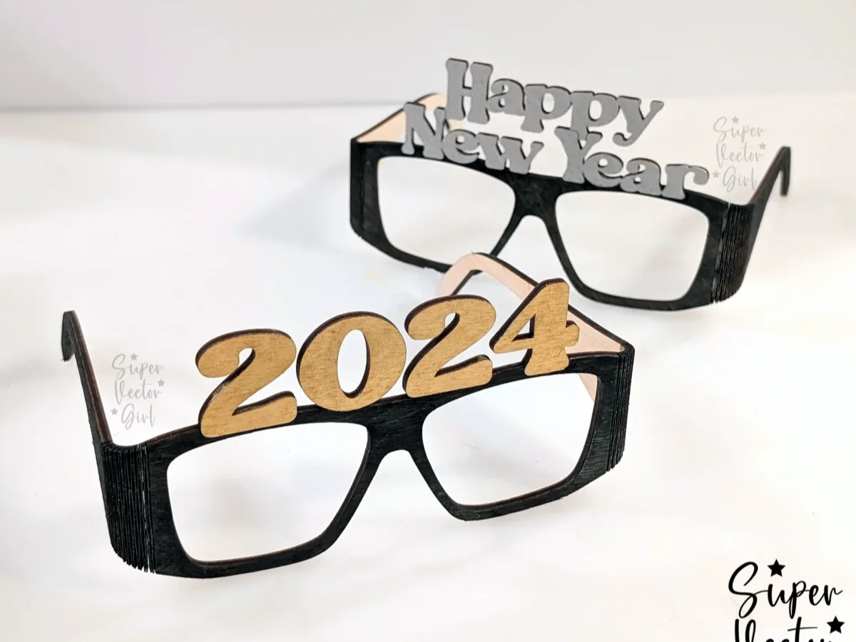 New Year Glasses new year gift design