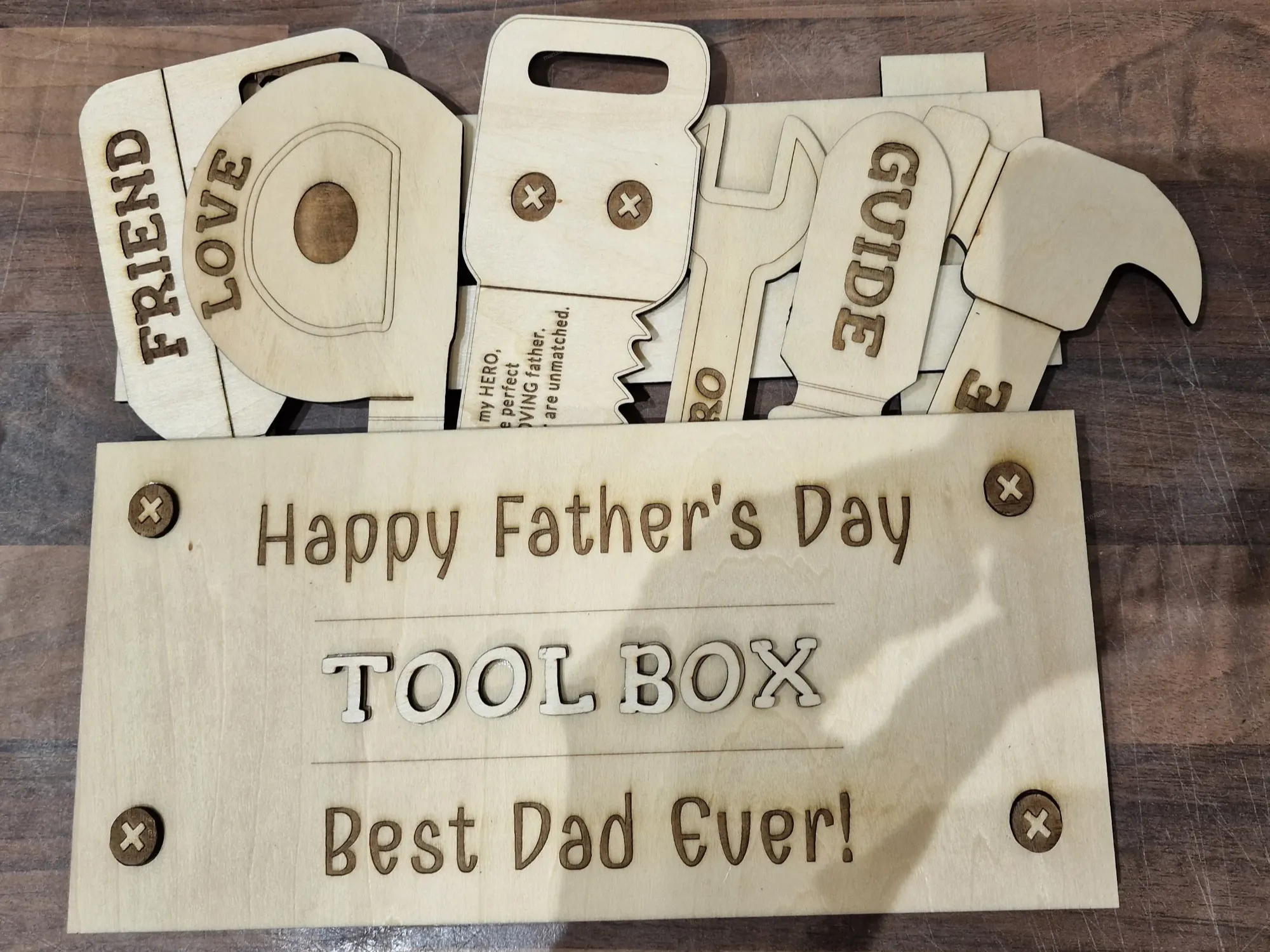 Dad's Toolbox: The Best Dad in the World father's day gift design