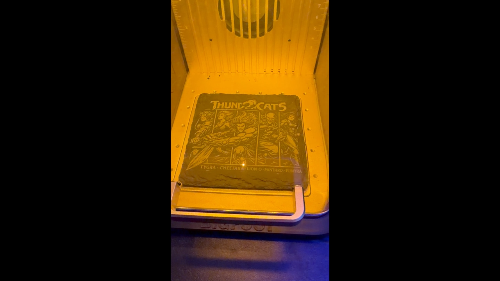 [Laser cut and engrave] Thundercats Slate Coaster Featuring Lion-O and Characters