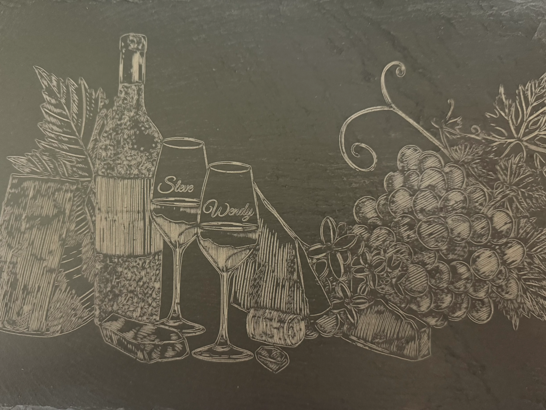 Slate Cheese and Fruit Platter gift design