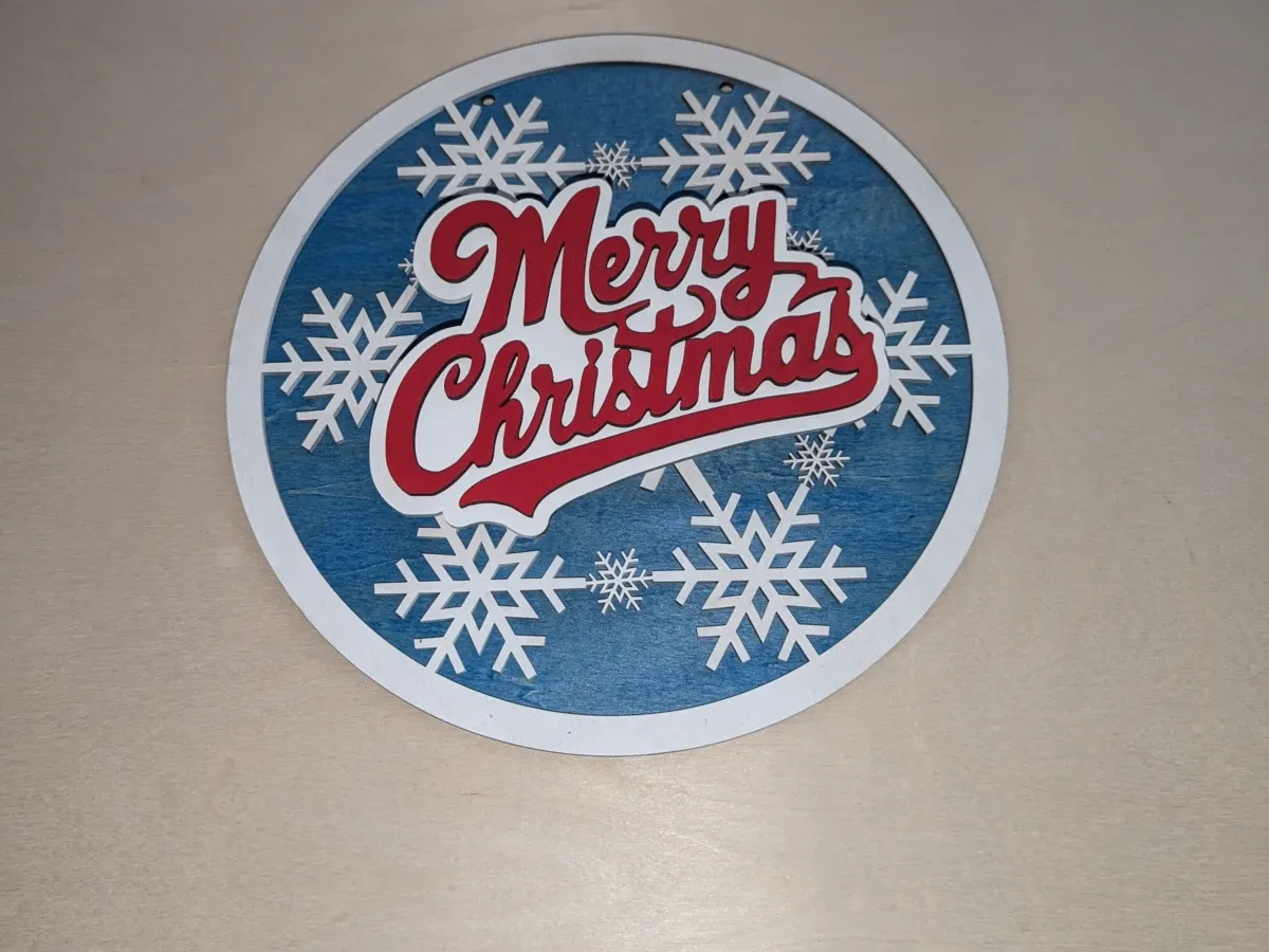 Frohe Weihnachten Türschild Weihnachts Türdekorationsidee