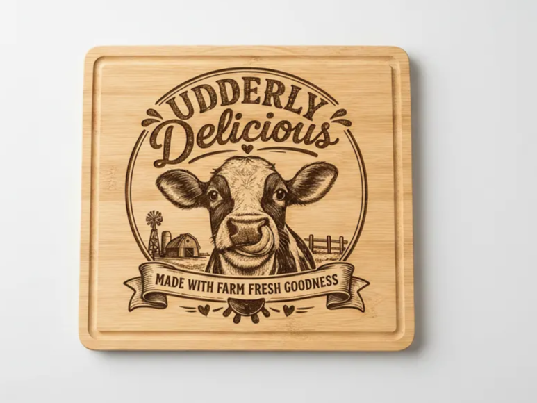 Funny Cow Cutting Board Design cutting board design