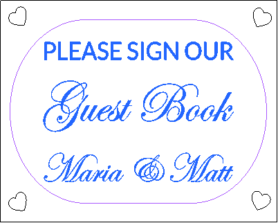 Guest book plaque.xcs